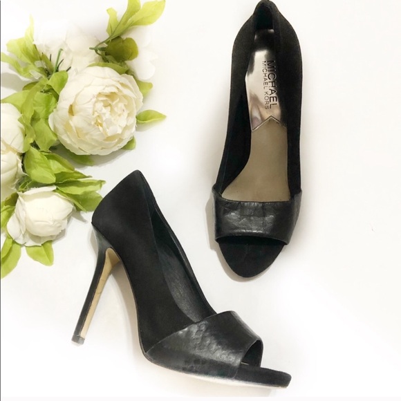 Michael Kors Shoes - Michael Kors leather and suede heels